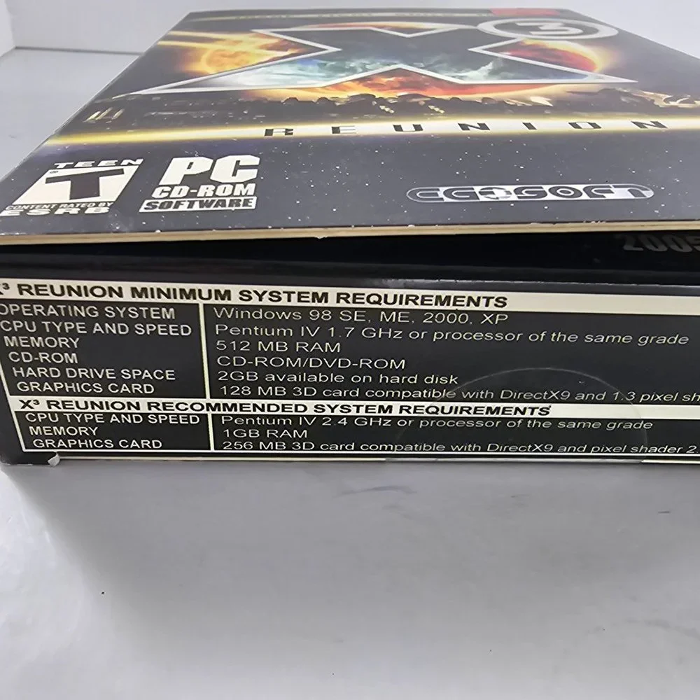X2: The Threat X3 Reunion CD-ROM PC Lot 2003 2005 Missing 1 Disc
